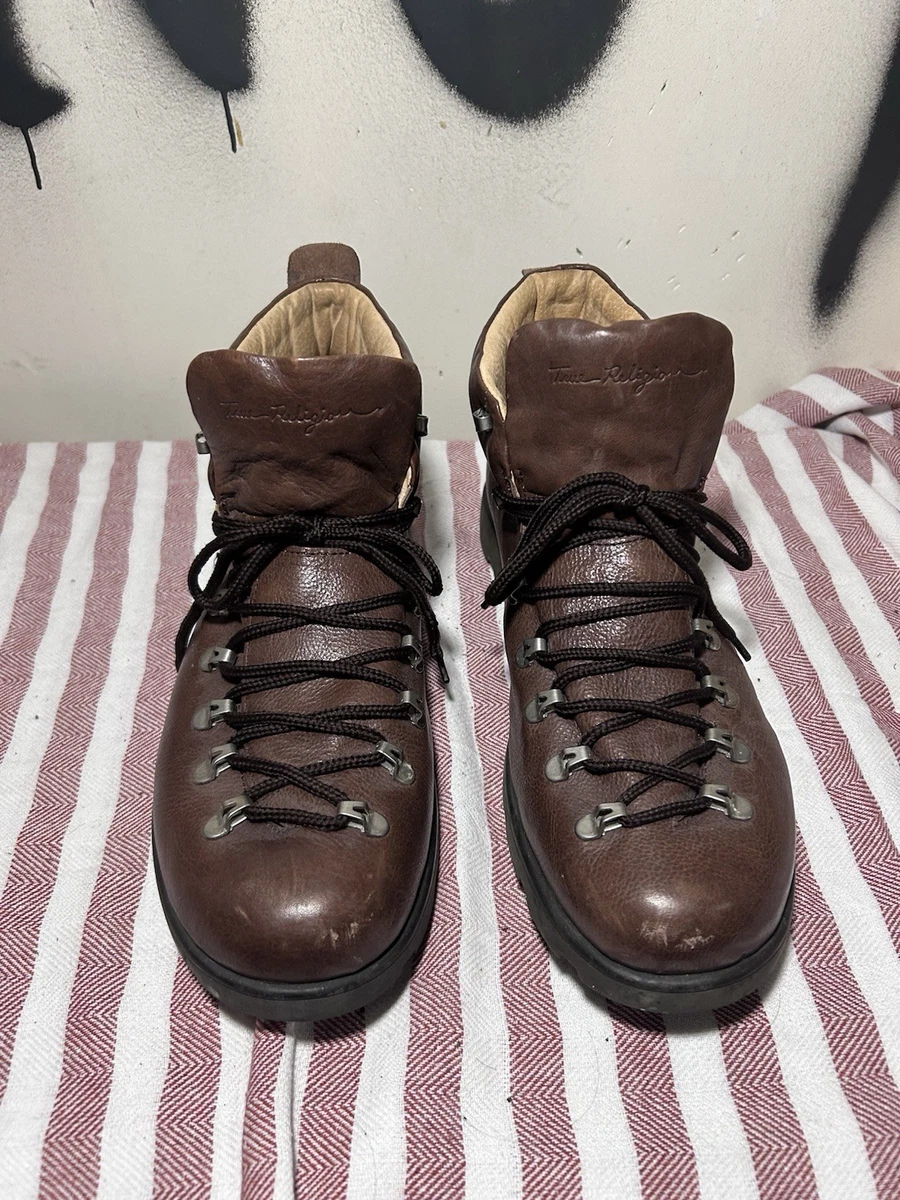 True Religion Leather Upper Brown Boots for Men for Sale | Shop