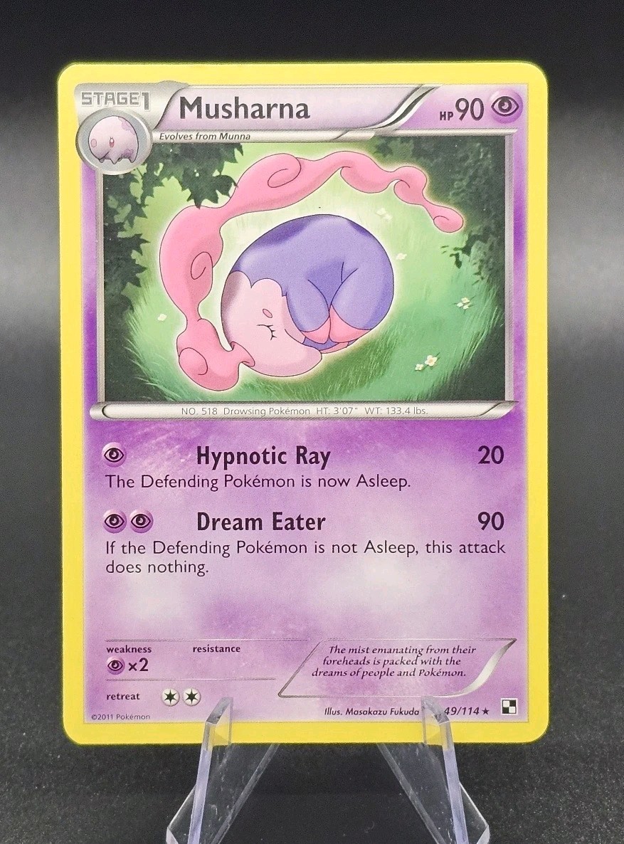 Musharna 49/114 Black & White 2011 Pokémon TCG RARE