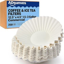 12.5  x 4.5  250 PK Large Commercial Coffee Filters for Bunn/Fetco/Curtis 