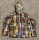 NWOT Vintage Special Blend Women's (size M) Brown Plaid Ski/Snow Jacket (15K) — photo 1