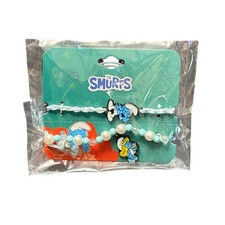 The Smurfts Childrens Bracelets with Charm 2 Smurfette Hefty NEW