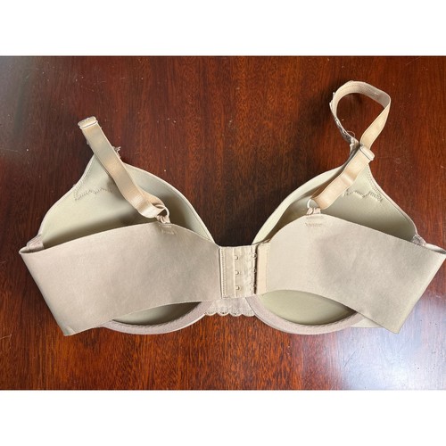 Lilyette Minimizer Bra Size 40D Full Coverage Underwire Smooth Back Nude Beige - Picture 2 of 6