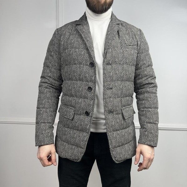 Men Herno Jacket Grey Polyamide 36 / S / 44