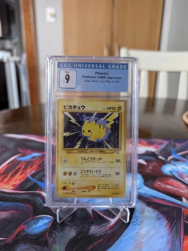 Pikachu No.025 Neo Genesis Japanese Vintage Graded Pokemon Card CGC 9