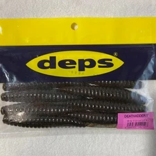 Deps Death Adder Worm, 6-inch, Clear Red, #17