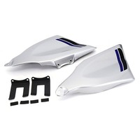 Neu ABS Kunststoff Motorrad ZubehöR Seitenteil Abdeckung Silber Schwarz Blau