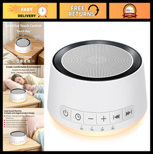 Soothing Sound Machine Night Light - 30 Sounds, 12 Colors, 32 Volume Levels, P