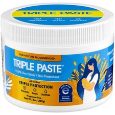 Triple Paste Diaper Rash Cream for Baby - 8 Oz Tub   Zinc Oxide Ointment Treats,