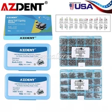 AZDENT Dental Orthodontic Braces Brackets Mini Roth/MBT.022 Hook345/Buccal Tube