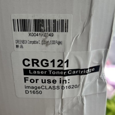 GREENBOX CRG121 Black Laser Toner Cartridge for Canon imageCLASS D1620 D1650