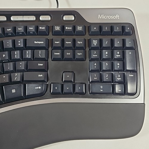 Microsoft Natural Ergonomic Keyboard 4000 v1.0 KU-0462 USB Wired FREE S/H - Photo 4/6