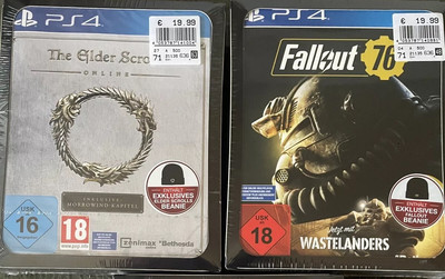 FALLOUT 76 oder Elder Playstation 4 PS 4 mit BEANIE FAN EDITION Deutsch PS4 NEU