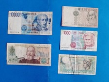 2 x 1000 + 1 x 500+2000+10 000 Lire Italien / Banknote Geldschein '**