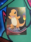 HOLO NM #04 CHARMANDER TOPPS POKEMON 1ST EDITION BLUE LOGO CARD TV ANIMATION