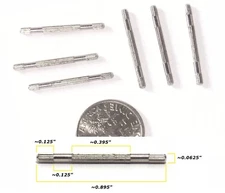 6pc BTO HO Slot Car AURORA AW ThunderJet T-Jet SHORT REAR Axle with SPLINE 8315