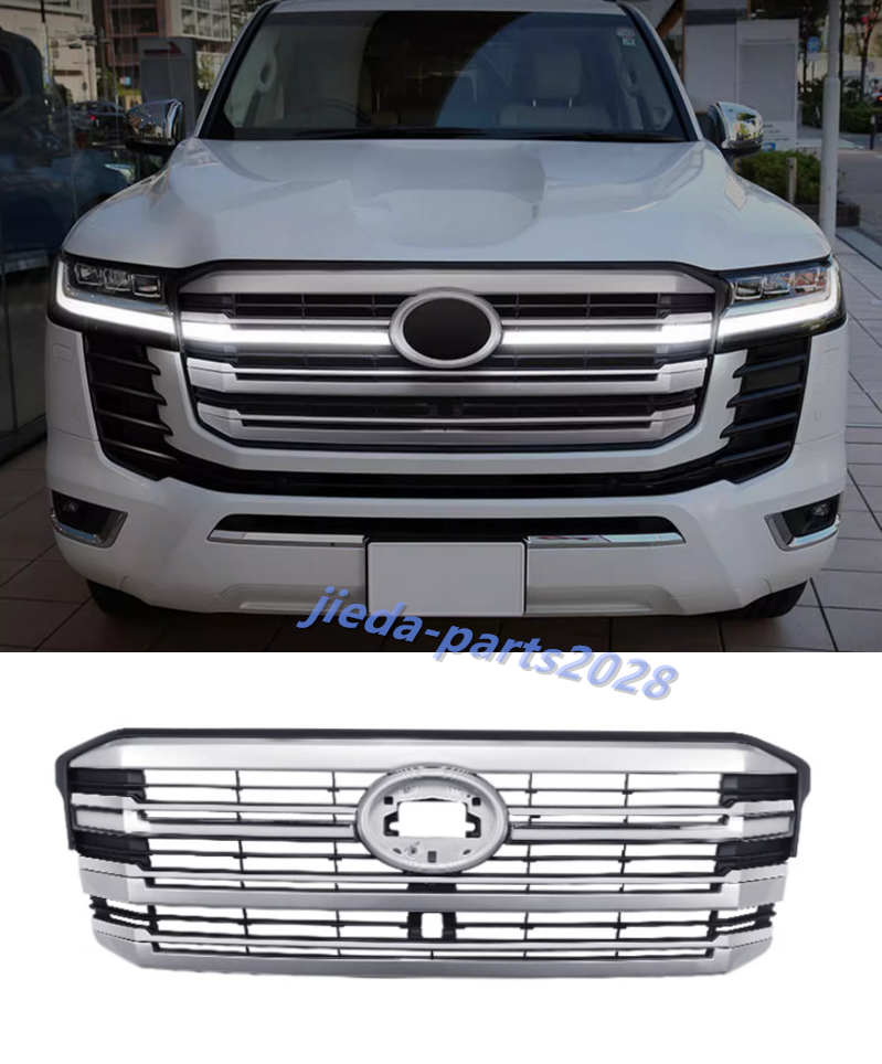 2023-2024 Toyota Land Cruiser LC300 Silver Front Mesh Grille with