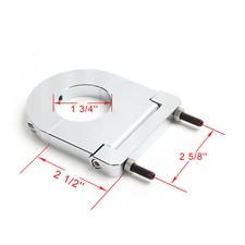 Chrome Universal Street Rod 1 34 Steering Column Drop Bracket 2 12 Aluminum