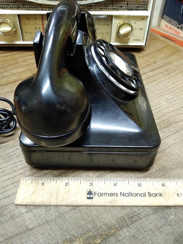 Vtg North Electric Mfg Co Black Table Desk Top Rotary Telephone Made In The USA! - Picture 11 of 11