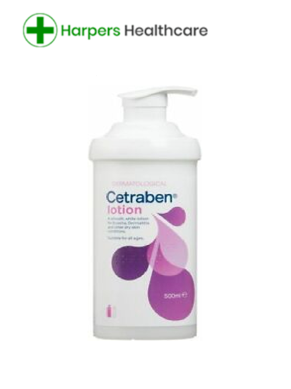 3 x Cetraben Lotion Pump Dispenser 500ml for Eczema & Dry Skin