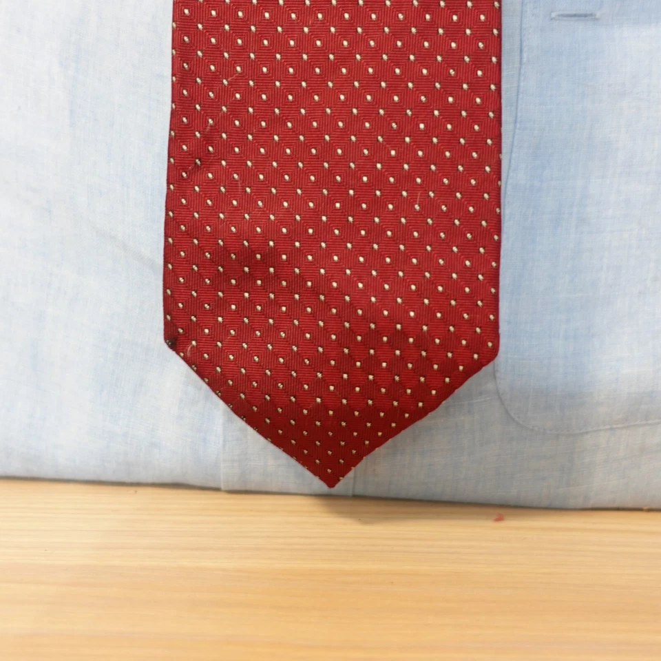 Corbata para el cuello para hombre roja seda lisa traje moderno de lujo borgoña JAPÓN IVY LEAGUERS CLUB Foto 2 de 4