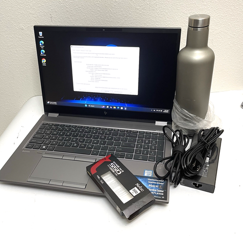 HP ZBook Fury 15 G7 15.6" Xeon W-10885M 2.4GHz 32GB RAM 512 + 512GB SSDs T1000