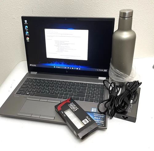 HP ZBook Fury 15 G7 15.6" Xeon W-10885M 2.4GHz 32GB RAM 512 + 512GB SSDs T1000