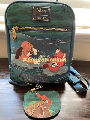 NWOT Disney fox and the hound dog mini backpack. Loungefly Disney The Fox And The Hound Playtime Mini  main image 3