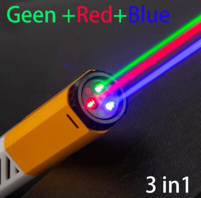 Newest 3 in 1 Green Red Blue Laser Pointer for PPT Teaching Sales