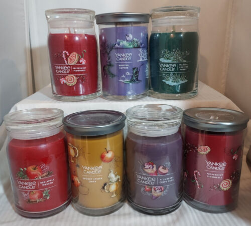 Yankee Candle Large Signature Jar Candle 20oz - Choose Your Scent - Picture 1 of 8