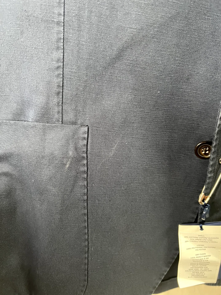 Polo Ralph Lauren Morgan Cotton-Linen Slim Fit Sport Jacket-Men, Size 42R, NWT - Image 3 of 4
