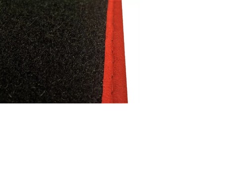 HONDA CIVIC & TYPE R 2000 - 2006 3 DOOR CAR FLOOR MATS WITH RED EDGE & 2 CLIPS - Imagen 3 de 10