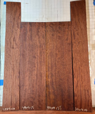 gorgeous curly quartered curly Bubinga tonewood guitar luthier set back sides