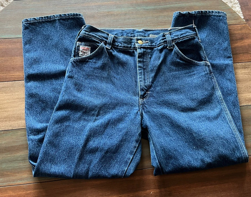 Pantalones de mezclilla vintage marca Pointer peto para mujer talla 10 pierna recta 30x 28 Foto 4 de 4