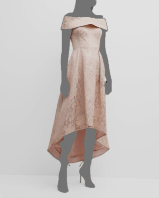 $640 Rickie Freeman For Teri Jon Women Pink Dress Size 6