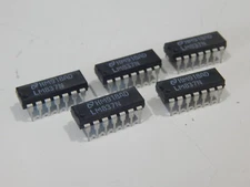 NATIONAL LM837N QUAD OP AMP 25MHZ 14 PIN DIP - LOT OF 5 IC'S - USA FAST SHIPPING