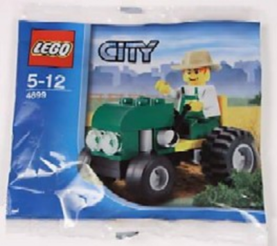 Lego Tractor polybag 4899 Town Minifigure Building Set