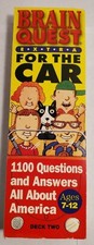 Brain Quest Extra For The Car Ages 7-12 All About America Deck Two