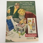 1950 Budweiser Lager Beer Anheuser-Busch Inc. Vintage Print Ad