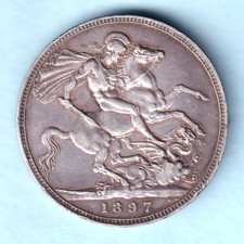 Great Britain. 1897 - LXI Crown..  gVF