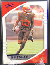 ODELL BECKHAM JR - 2020 Absolute Football Blue Foil parallel card! Rams Browns