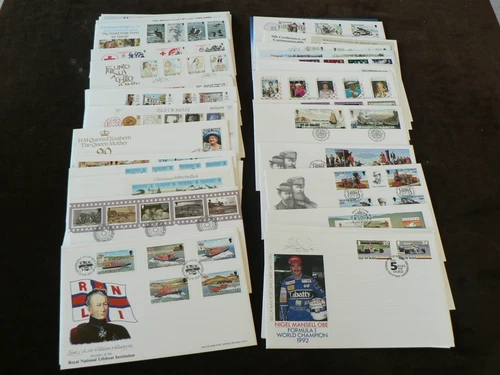 Isle of Man First Day Covers, Various Sold Individually, 1988 - 1992, No Address