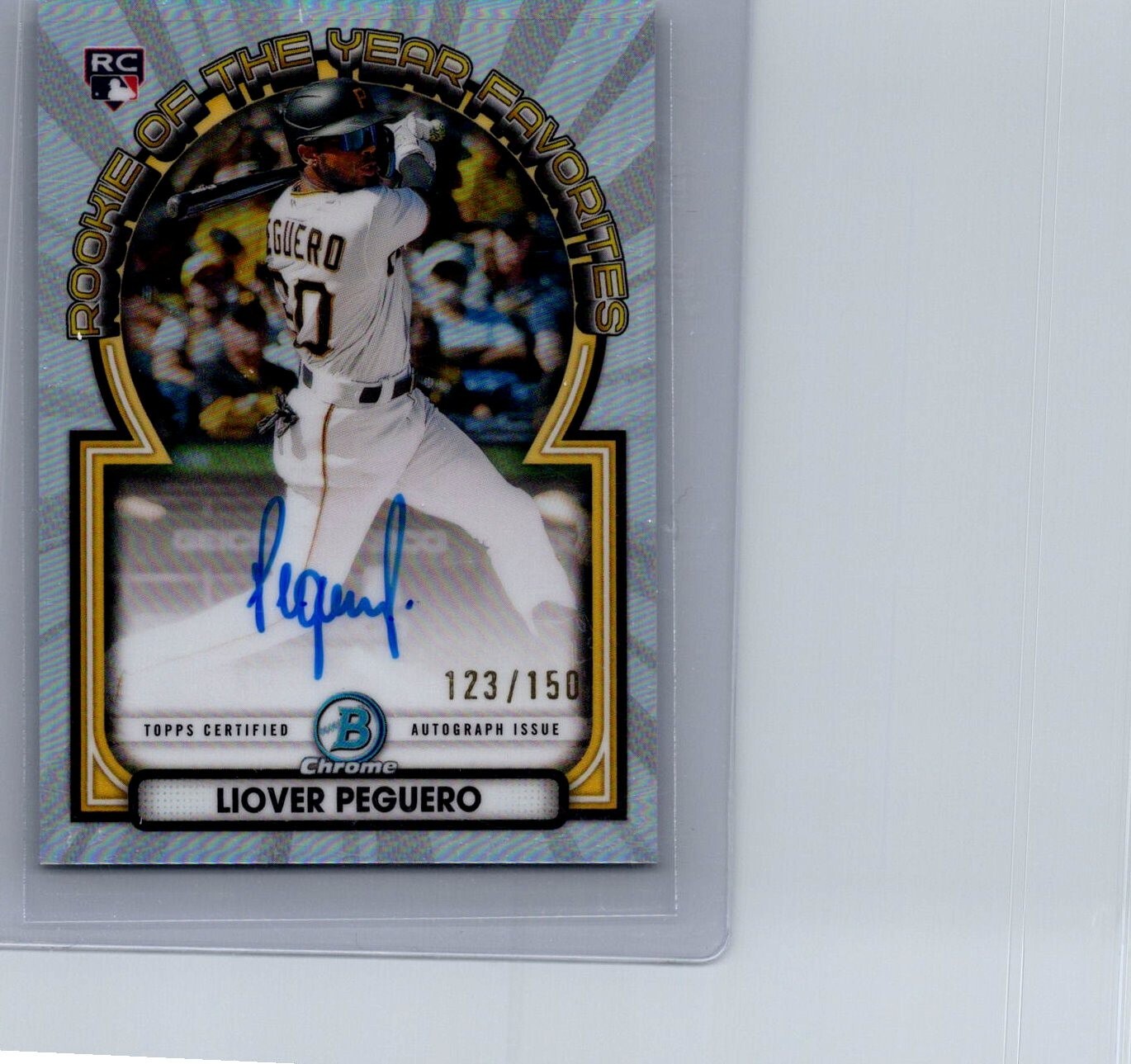 2023 Bowman Rookie of the Year Favorites /150 Liover Peguero #ROY-LP Auto RC