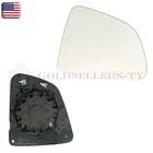 Passenger Side Mirror Glass Heated No-Anti-glare for Tesla Model Y 2020-2024