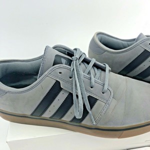 Adidas Sneaker Sz 11.5 Gray Nubuck Skater Tie/Lace Men's Shoe | eBay