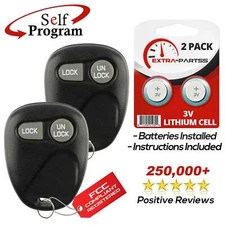 2 For 1997 1998 Chevrolet Silverado Car Remote Keyless Entry Key Fob