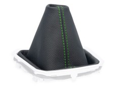 SCHALTMANSCHETTE FUR DACIA SANDERO 3 2020-2024 SCHALTSACK LEDER NAHT GRUN