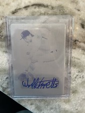 2021 Leaf Perfect Game Will Tippett  AUTO 1/1 PRINTING PLATE CYAN