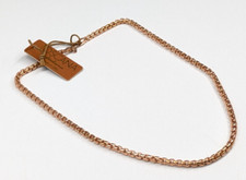 Toscana Italy Bronzallure Rose Gold Tone Chain Link 18" Long Necklace NWT