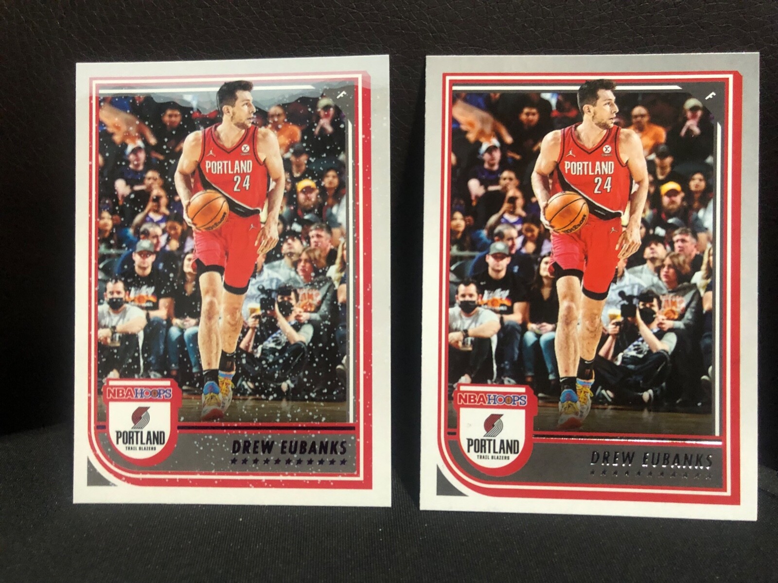 2022-23 Panini Hoops Purple Drew Eubanks Winter #212 & Base Card #212 Portland
