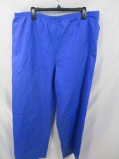 Columbia Mens Pants XL Blue Microfiber Pull On Lined Straight Waterproof PVC